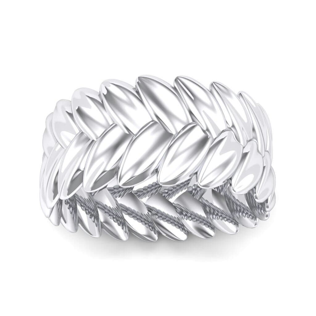 Wreath Ring (0 CTW) 5872 Render 1 01 Camera2 Metal 4 White Gold 0 Floor 0 Emitter Aqua Light 0