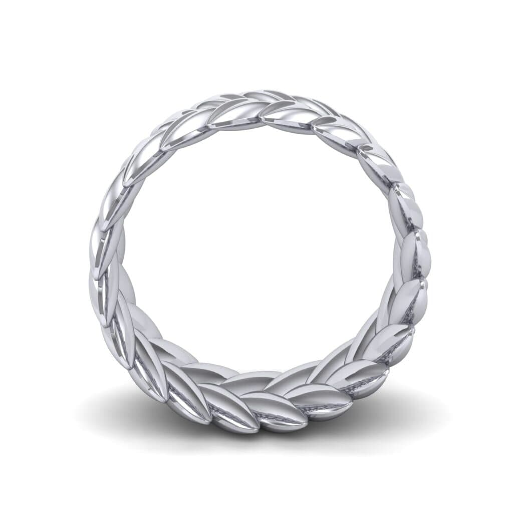 Wreath Ring (0 CTW) 5872 Render 1 01 Camera3 Metal 1 Platinum 0 Floor 0 Emitter Aqua Light 0