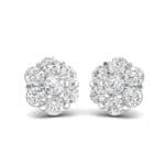 Astrid Crystal Cluster Earrings (1.02 CTW) Perspective View