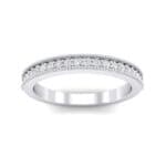 Milgrain Pave Crystal Ring (0.16 CTW) Top Dynamic View
