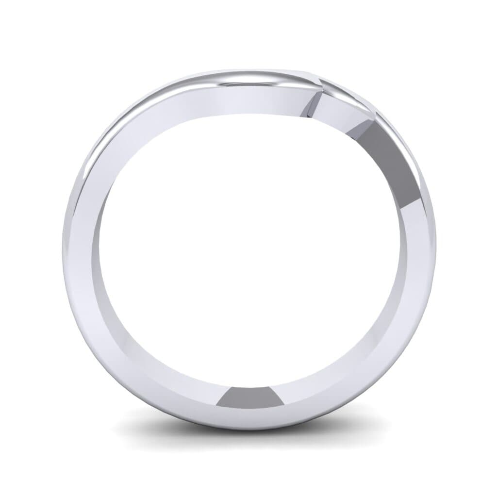 Curved Summit Ring (0 CTW) 6141 Render 1 01 Camera3 Metal 1 Platinum 0 Floor 0 Emitter Aqua Light 0