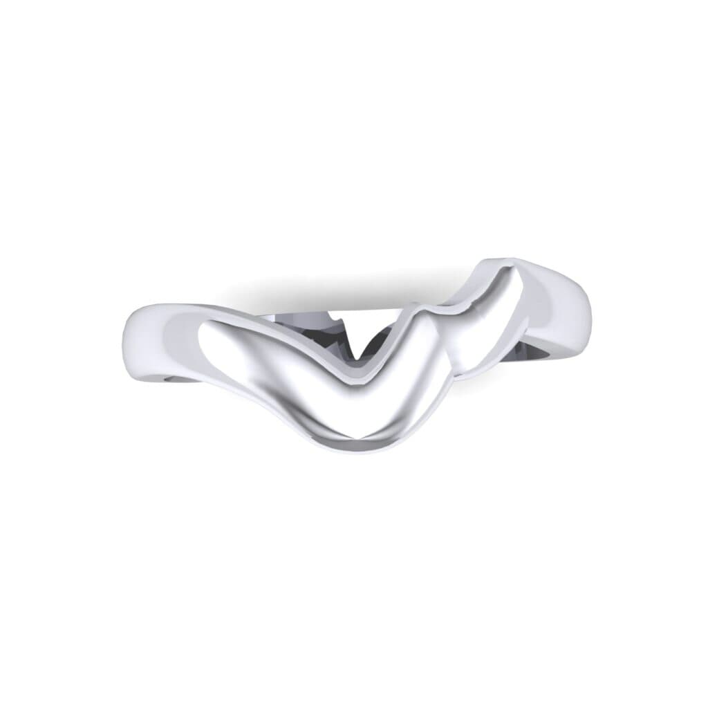 Curved Summit Ring (0 CTW) 6141 Render 1 01 Camera4 Metal 1 Platinum 0 Floor 0 Emitter Aqua Light 0
