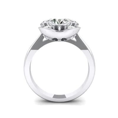 Flower Cup Crystal Engagement Ring (0.72 CTW) Side View