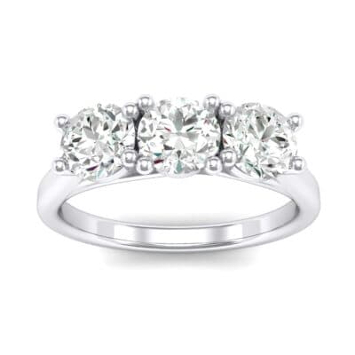 Trinity Trellis Crystal Engagement Ring (1.05 CTW) Top Dynamic View