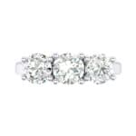 Trinity Trellis Crystal Engagement Ring (1.05 CTW) Top Flat View