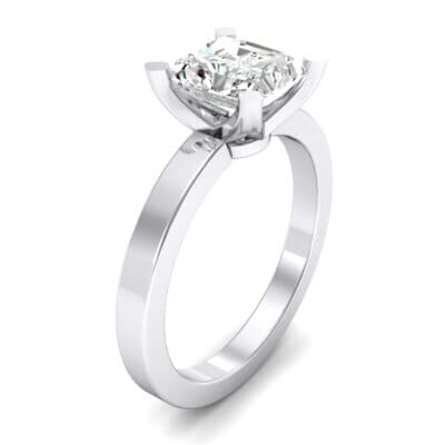 Classic Radiant-Cut Solitaire Diamond Engagement Ring (0.9 CTW) Perspective View