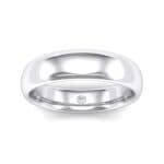 Hidden Solitaire Diamond Wedding Ring (0.03 CTW) Top Dynamic View
