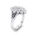 Era Split Shank Crystal Cluster Engagement Ring (1.68 CTW) Perspective View