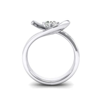 Dancer Diamond Bypass Engagement Ring (0.39 CTW) Side View