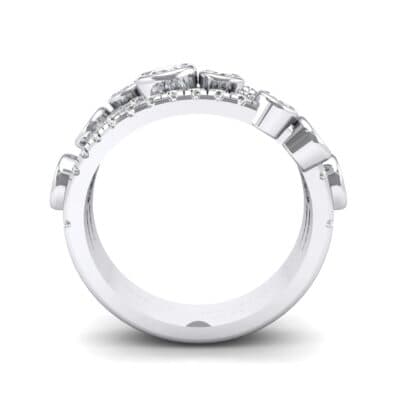 Triple Band Seven-Stone Crystal Ring (2.34 CTW) Side View