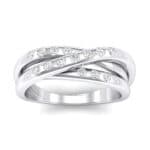 Rolling Triple Band Crystal Ring (0.3 CTW) Top Dynamic View