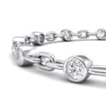 Bezel-Set Crystal Link Bracelet (0 CTW) Top Dynamic View
