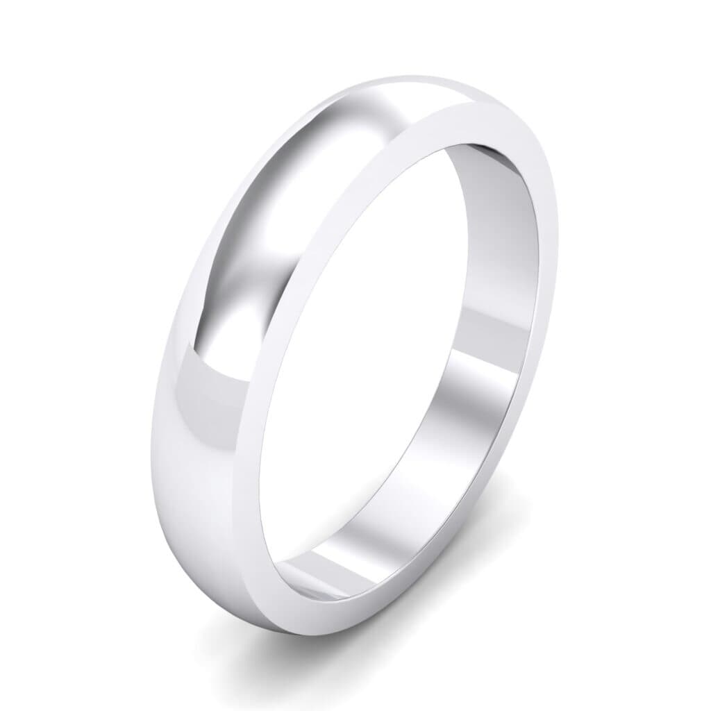 Classic Domed Wedding Ring (0 CTW) 4058 Render 1 01 Camera1 Metal 4 White Gold 0 Floor 0 Emitter Aqua Light 0