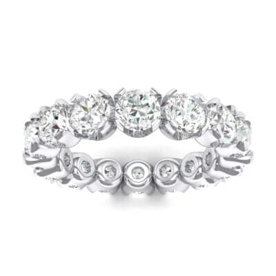 Round Brilliant Crystal Eternity Ring (1.28 CTW) Top Dynamic View
