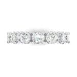 Round Brilliant Crystal Eternity Ring (1.28 CTW) Top Flat View