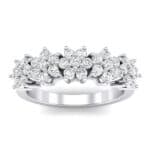 Five Flower Crystal Ring (0.44 CTW) Top Dynamic View