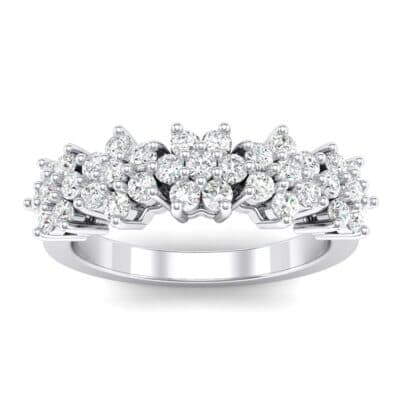 Five Flower Crystal Ring (0.44 CTW) Top Dynamic View