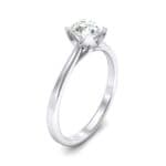Tapered Trellis Solitaire Crystal Engagement Ring (0.7 CTW) Perspective View