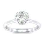 Tapered Trellis Solitaire Crystal Engagement Ring (0.7 CTW) Top Dynamic View