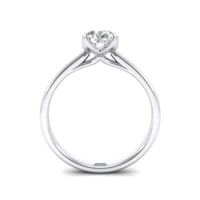 Tapered Trellis Solitaire Crystal Engagement Ring (0.7 CTW) Side View
