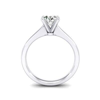 Tapered Cathedral Solitaire Diamond Engagement Ring (0.66 CTW) Side View