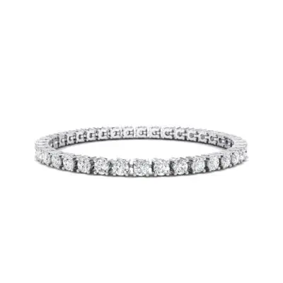 Round Brilliant Crystal Tennis Bracelet