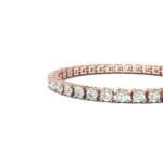 Round Brilliant Diamond Tennis Bracelet (7.98 CTW) Top Dynamic View