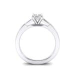 Tapered Baguette Princess-Cut Crystal Engagement Ring (0.64 CTW) Side View