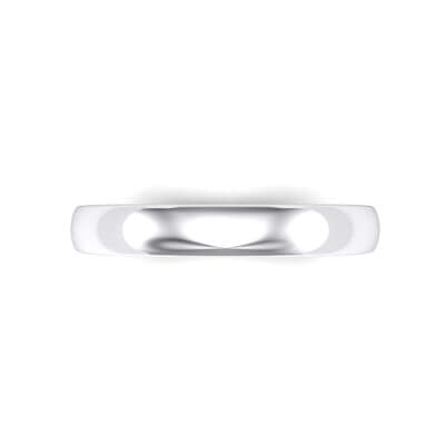 Classic Domed Wedding Ring (0 CTW) Top Flat View