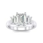 Stepped Five-Stone Diamond Engagement Ring (1.84 CTW) Top Dynamic View