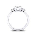Stepped Five-Stone Diamond Engagement Ring (1.84 CTW) Side View