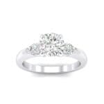 Claw Prong Pear Three-Stone Diamond Engagement Ring (1.16 CTW) Top Dynamic View