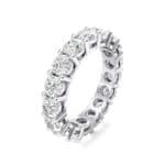 Luxe Shared Prong Crystal Eternity Ring (0 CTW) Perspective View