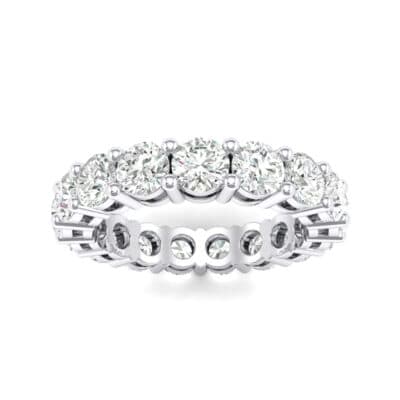 Luxe Shared Prong Crystal Eternity Ring (0 CTW) Top Dynamic View