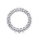 Luxe Shared Prong Crystal Eternity Ring (0 CTW) Side View