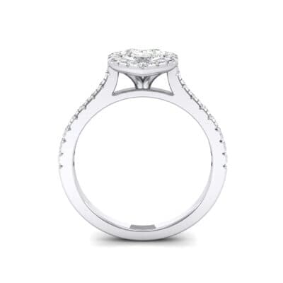 Marquise Halo Crystal Engagement Ring (0.95 CTW) Side View