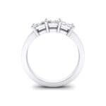 Invisible-Set Dozen Crystal Ring (0.96 CTW) Side View