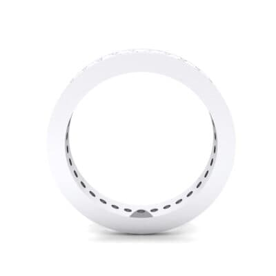 Channel-Set Baguette Crystal Eternity Ring (2.04 CTW) Side View