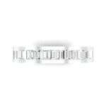 Channel-Set Baguette Crystal Eternity Ring (2.04 CTW) Top Flat View
