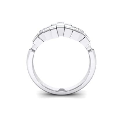 Staggered Bar-Set Crystal Ring (0 CTW) Side View