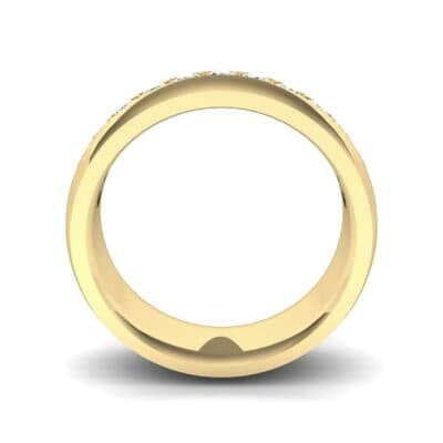 Domed Channel-Set Diamond Wedding Ring (1.04 CTW) Side View