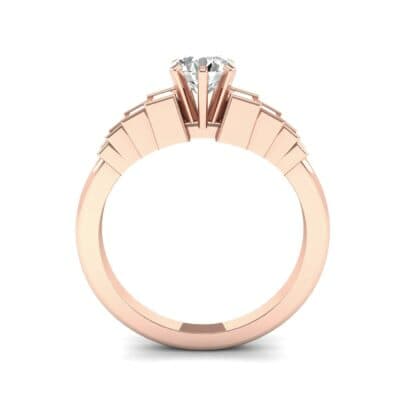 Stepped Shoulder Diamond Engagement Ring (0.67 CTW) Side View