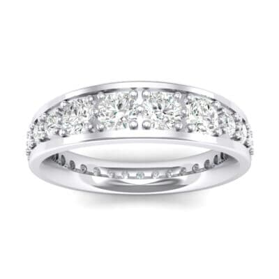Round Brilliant Tapered Crystal Eternity Ring (1.98 CTW) Top Dynamic View