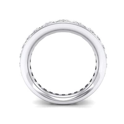 Round Brilliant Tapered Crystal Eternity Ring (1.98 CTW) Side View