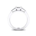 Stepped Baguette Crystal Engagement Ring (0.6 CTW) Side View