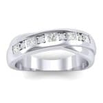 Overlapping Band Diamond Wedding Ring (0.34 CTW) Top Dynamic View