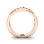 Overlapping Band Ruby Wedding Ring (0.46 CTW) Side View