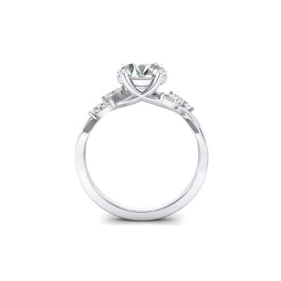 Twisting Vine Crystal Engagement Ring (2.04 CTW) Side View