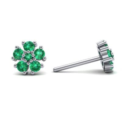 Petunia Emerald Earrings (0.43 CTW) Top Dynamic View