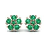 Petunia Emerald Earrings (0.43 CTW) Side View